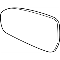 Ford DS7Z-17K707-C Glass Assembly - Rear View Outer Mirror