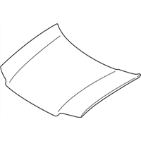 Ford 5L8Z-16612-AA Hood Assembly - Less Hinges