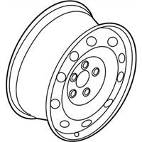 Ford 7T4Z-1007-B Wheel Assembly