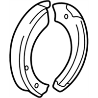 Ford 6L1Z-2A753-A Kit - Brake Shoe And Lining