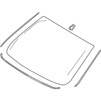 Ford GP5Z-5403100-A Glass - Windscreen