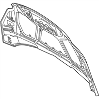 Ford CP9Z-16612-B Hood Assembly - Less Hinges