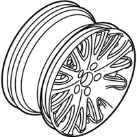 Ford 9H6Z-1007-C Wheel Assembly