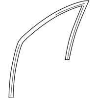 Ford 5L3Z-1821537-AA Run - Door Glass