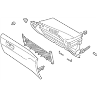 Ford DS7Z-5406010-AD Compartment - Glove - Compartment-Driver