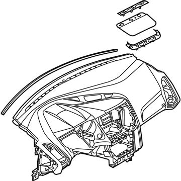 Ford F1EZ-5804320-VA Panel - Instrument