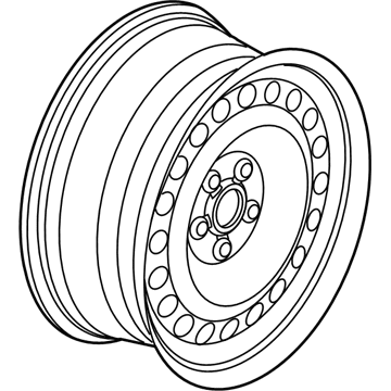 Ford BB5Z-1015-A Wheel, Steel