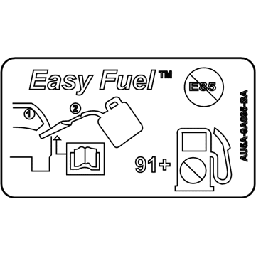 Ford AU5Z-9A095-B Fuel Label