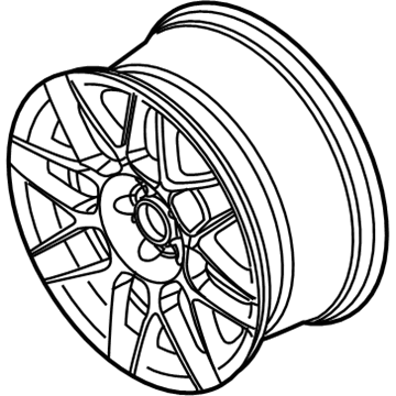 Ford BR3Z-1007-M Wheel, Alloy