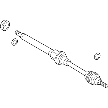 Ford D3BZ-3B436-E Axle Assembly