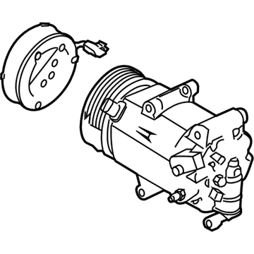 Ford CV6Z-19703-M Compressor Assembly