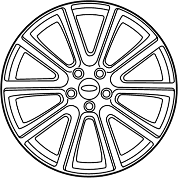 Ford FB5Z-1007-C Wheel, Alloy