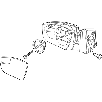 Ford CJ5Z-17682-BA Mirror Assembly
