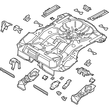 Ford CP9Z-5411215-B Rear Floor Pan