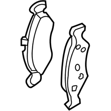 Ford 5U2Z-2V001-F Shoe And Lining Assembly