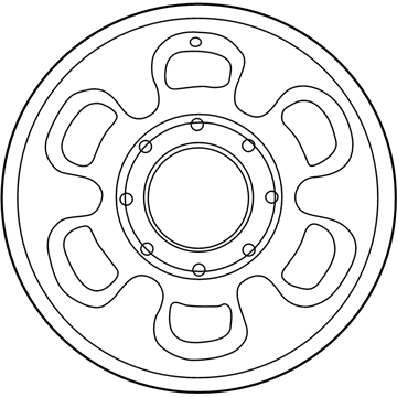 Ford 3C3Z-1007-EA Wheel, Alloy