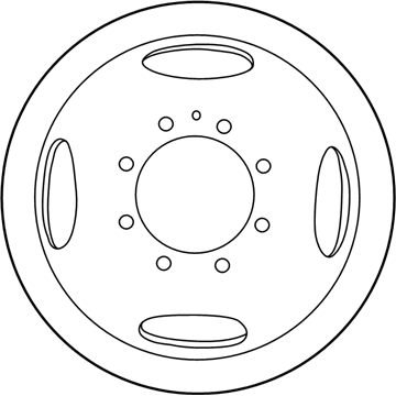 Ford 1C3Z-1015-BA Wheel, Steel