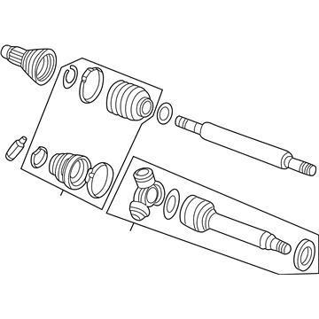 Ford YS4Z-3B436-AA Shaft & Joint Assembly