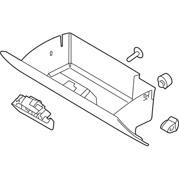 Ford 8A8Z-7406024-AA Glove Box Assembly
