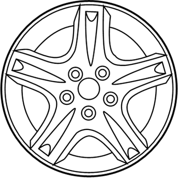 Ford 4F1Z-1007-BA Wheel, Alloy