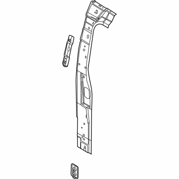 Ford 4C2Z-37281A07-AA Inner Lock Pillar