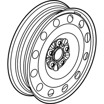 Ford 8A5Z-1007-D Wheel, Spare
