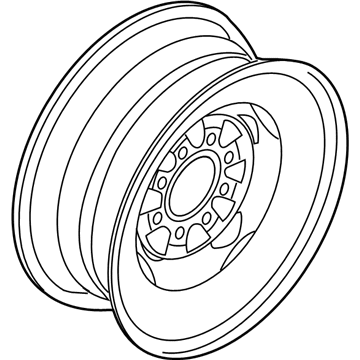 Ford 8C2Z-1015-D Wheel, Steel
