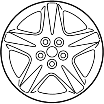Ford 1W4Z-1007-AA Wheel, Alloy