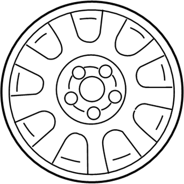 Ford 3W3Z-1007-AA Wheel, Alloy