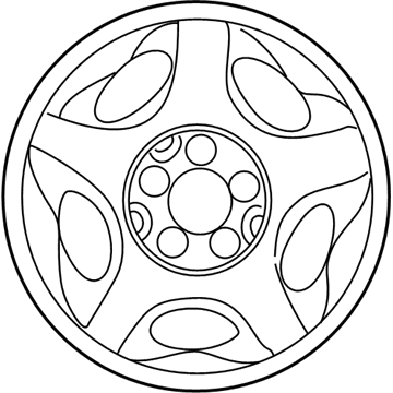 Ford XL2Z-1007-AA Wheel, Alloy