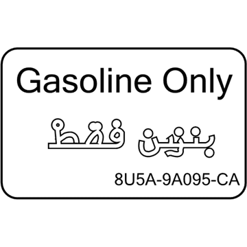 Ford 8U5Z-9A095-C Fuel Label