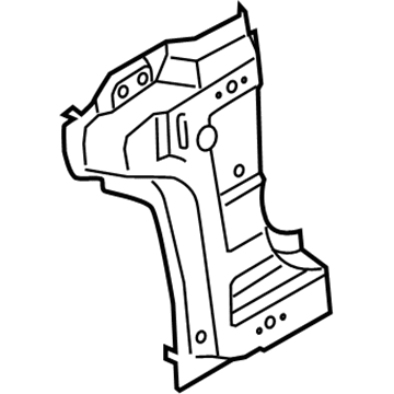 Ford GS7Z-5402542-A Hinge Pillar Reinforcement