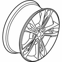 OEM Ford Fusion Wheel, Alloy - JS7Z-1007-B