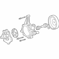 OEM Lincoln LS Water Pump Assembly - XW4Z-8501-CE