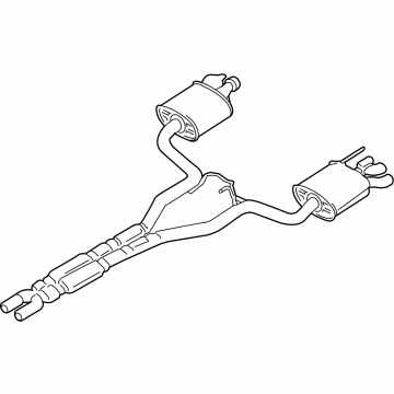 OEM Ford Mustang Muffler Assembly - KR3Z-5230-P