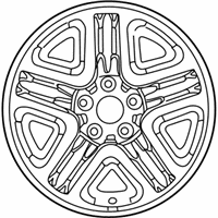 OEM Mercury Sable Wheel, Alloy - 2F4Z-1007-AA