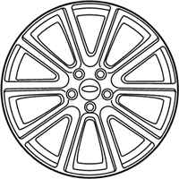 OEM Ford Explorer Wheel, Alloy - FB5Z-1007-C