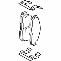 OEM 2008 Mercury Mountaineer Front Pads - 8L2Z-2V001-B
