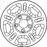 OEM Ford Ranger Wheel, Steel - YL5Z-1015-BA