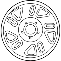 OEM Mercury Mountaineer Wheel, Steel - F87Z-1015-DC
