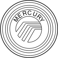 OEM Mercury Grand Marquis Center Cap - 6W3Z-1130-AA
