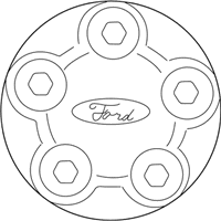 OEM Ford Explorer Sport Wheel Center Cap - F87ZZ1130DA