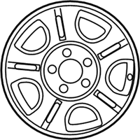 OEM Ford Wheel, Alloy - 7L5Z-1007-P