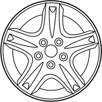 OEM Mercury Sable Wheel, Alloy - 3F4Z-1007-AA