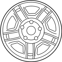 OEM Mercury Mariner Wheel, Steel - 6L8Z-1015-C
