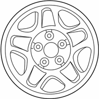 OEM Mercury Mountaineer Wheel, Steel - F87Z-1015-CC