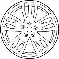 OEM Ford Focus Wheel, Alloy - CV6Z-1007-F
