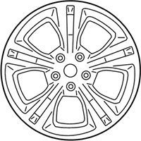 OEM Ford Focus Wheel, Alloy - CV6Z-1007-E