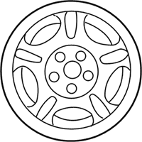 OEM Ford Crown Victoria Wheel, Steel - 6W7Z-1007-C