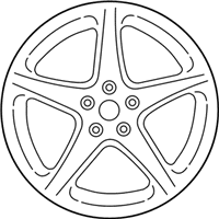 OEM Ford Focus Wheel, Alloy - CV6Z-1007-B